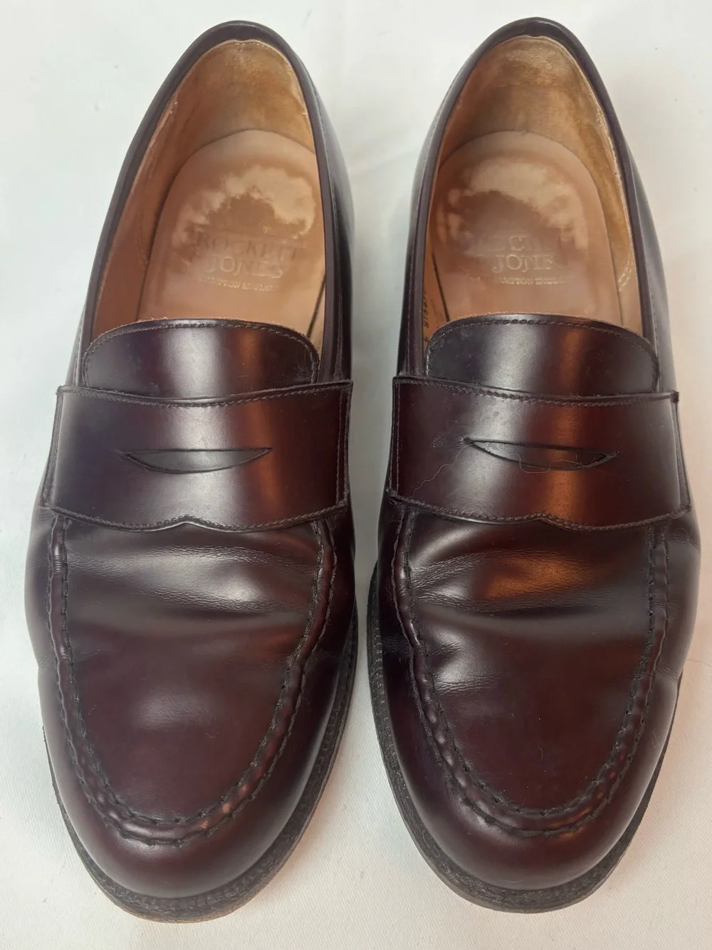 Crockett & Jones Boston Penny Loafer Cordovan Leather Men’s UK 7.5 E US 8.5 E